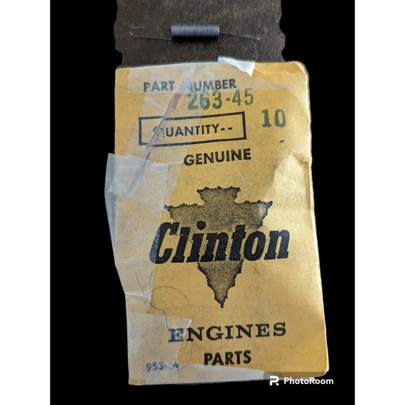 Clinton 2 Cycle Engines Part Small Spring Lawnmower 263-45 Vintage Genuine NOS - Picture 1 of 2